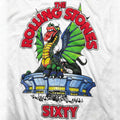 White - Back - The Rolling Stones Unisex Adult Sixty Stadium Dragon Cotton T-Shirt