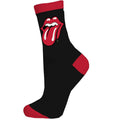 Black-Red - Front - The Rolling Stones Unisex Adult Tongue Ankle Socks
