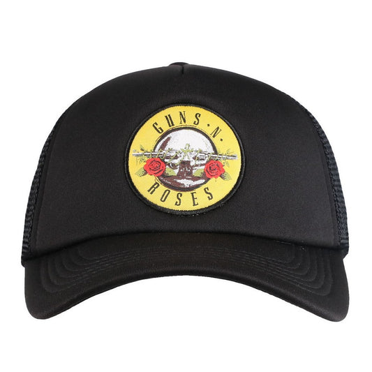 Black - Front - Guns N Roses Unisex Adult Circle Mesh Logo Baseball Cap