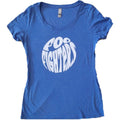 Blue - Front - Foo Fighters Womens-Ladies 70s Cotton Logo T-Shirt