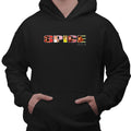 Black - Back - Spice Girls Unisex Adult Logo Hoodie