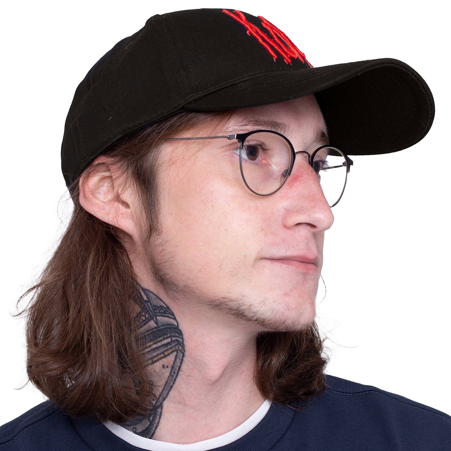 Black - Pack Shot - Korn Unisex Adult Logo Baseball Cap