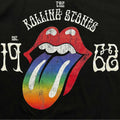 Black - Back - The Rolling Stones Womens-Ladies Sixty Rainbow Hi-Build T-Shirt