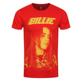 Red - Front - Billie Eilish Unisex Adult Racer Logo Cotton T-Shirt
