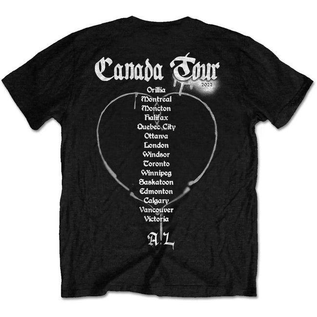 Black - Back - Avril Lavigne Unisex Adult Love Sux Cotton T-Shirt