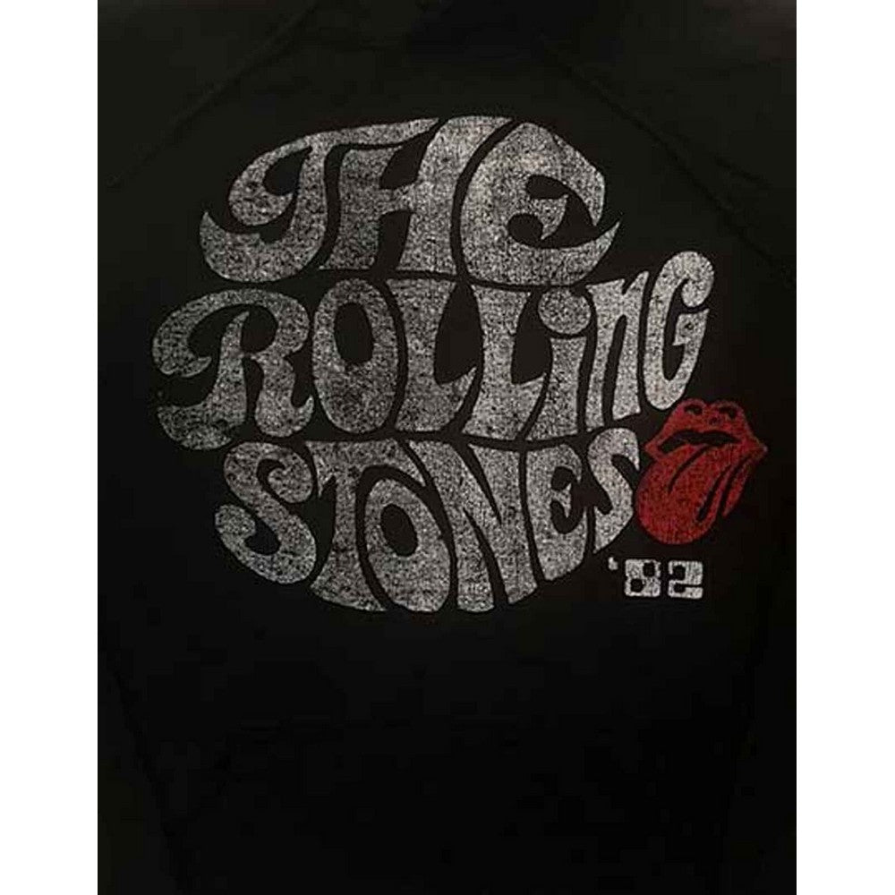 Black - Side - The Rolling Stones Unisex Adult ´82 Swirl Eco Friendly Logo Hoodie