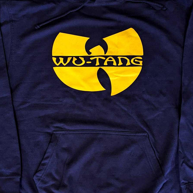 Navy Blue - Back - Wu-Tang Clan Unisex Adult Logo Hoodie