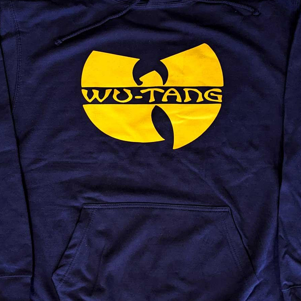 Navy Blue - Back - Wu-Tang Clan Unisex Adult Logo Hoodie