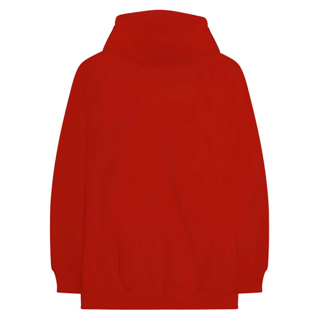 Red - Back - The Strokes Unisex Adult Guitar Fretboard Logo Hoodie