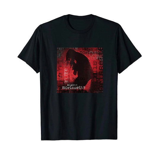 Black - Front - Alanis Morissette Unisex Adult Ironic Silhouette Cotton T-Shirt