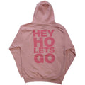 Pink - Back - Ramones Unisex Adult Hey Ho Seal Hoodie