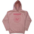 Pink - Front - Ramones Unisex Adult Hey Ho Seal Hoodie