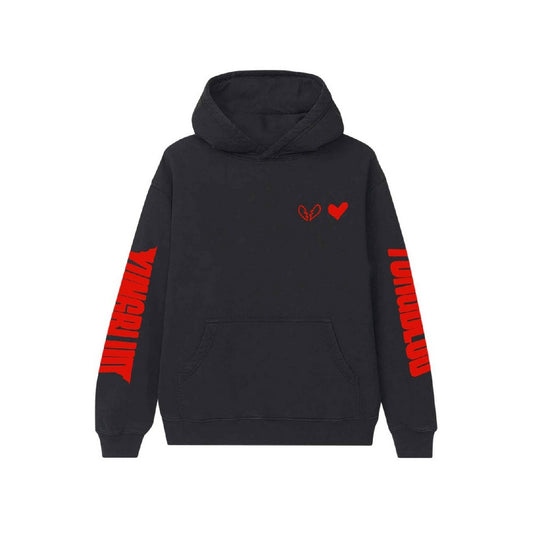 Black - Front - Yungblud Unisex Adult R U Ok? Pullover Hoodie