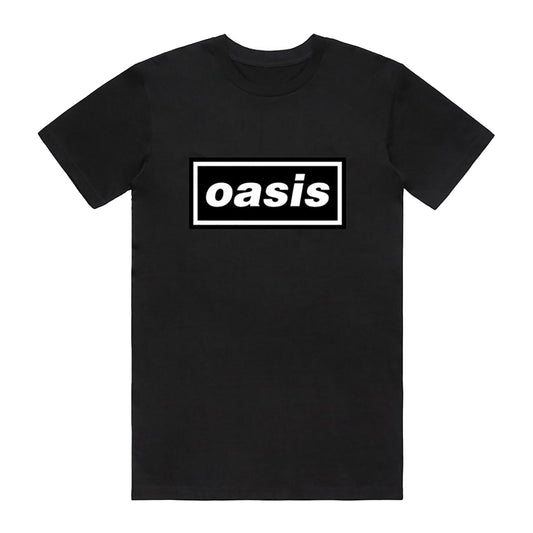 Black - Front - Oasis Unisex Adult Decca T-Shirt
