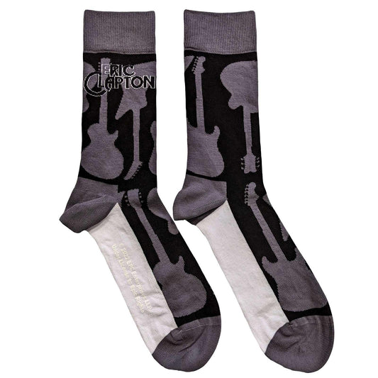 Grey - Front - Eric Clapton Unisex Adult Guitar Socks