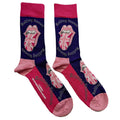 Purple-Pink - Front - The Rolling Stones Unisex Adult UK Tongue Socks