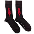 Black-Red - Front - Slipknot Unisex Adult Tribal Sigil Socks