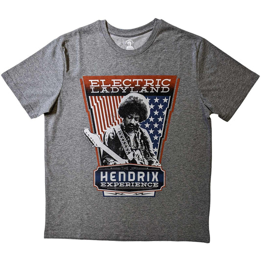 Grey - Front - Jimi Hendrix Unisex Adult Electric Ladyland Cotton T-Shirt