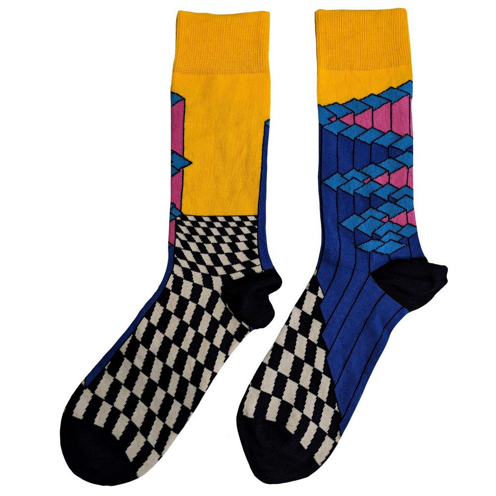 Yellow-Black-White - Back - The Strokes Unisex Adult Angles Socks