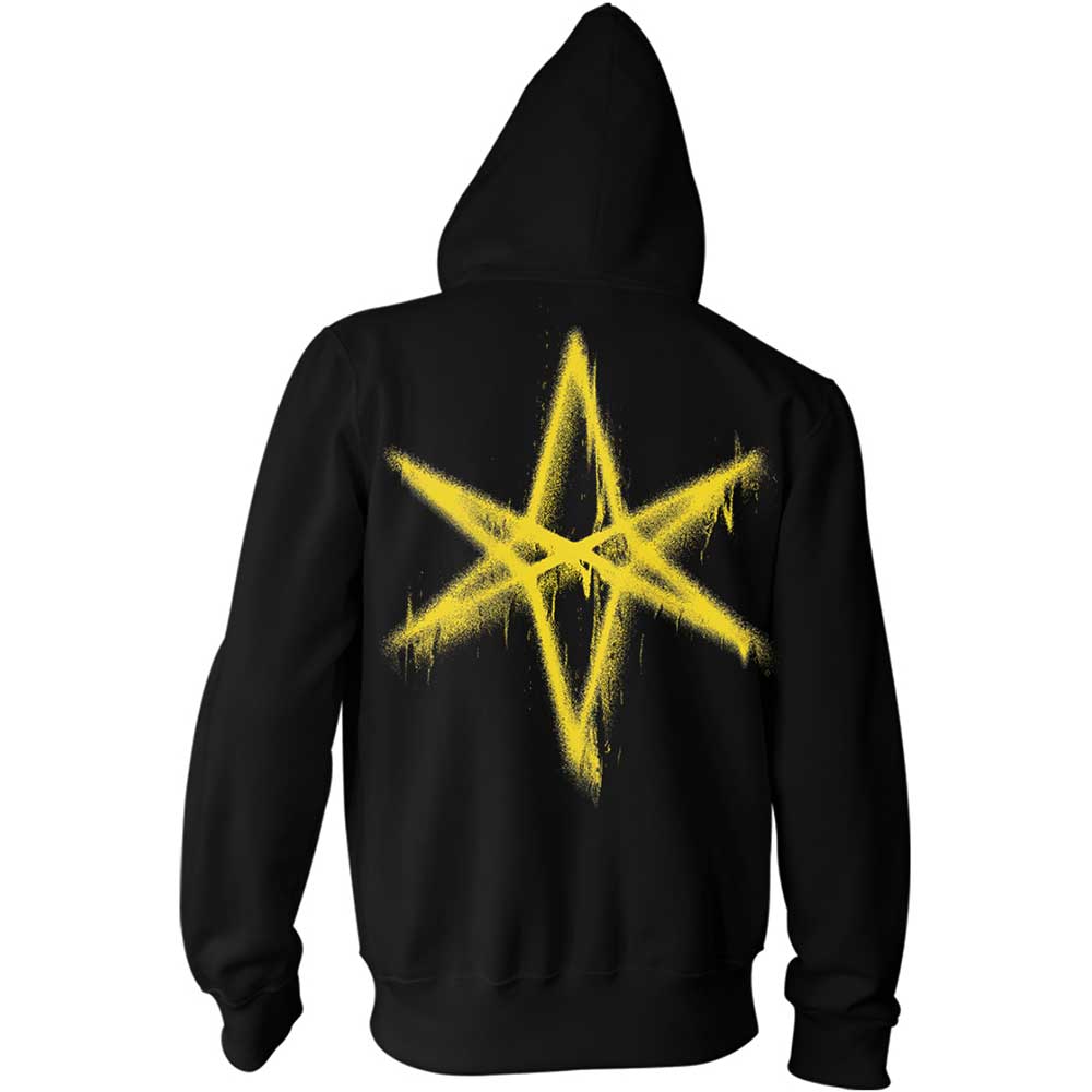 Black - Back - Bring Me The Horizon Unisex Adult Spray Hex Hoodie