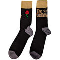 Black-Grey-Gold - Back - The Godfather Unisex Adult Logo Ankle Socks