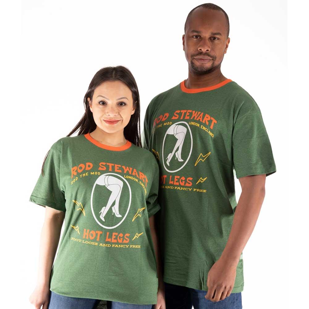 Green - Side - Rod Stewart Unisex Adult Hot Legs T-Shirt