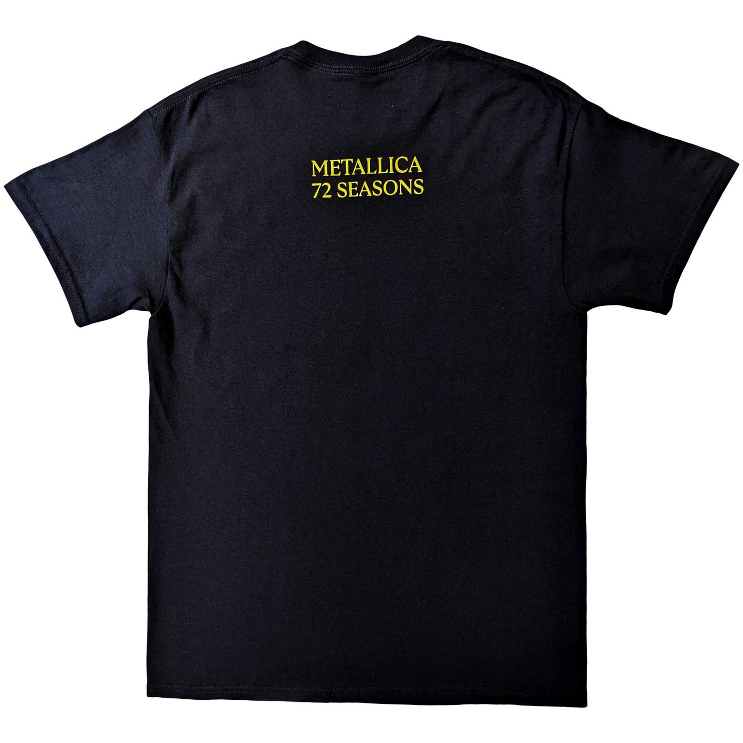 Black - Back - Metallica Unisex Adult 72 Seasons Burnt Robot Cotton T-Shirt