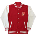 Red-White - Front - The Rolling Stones Unisex Adult Classic Tongue Varsity Jacket