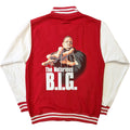 Red-White - Back - Biggie Smalls Unisex Adult Reachstrings Varsity Jacket