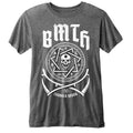Charcoal Grey - Front - Bring Me The Horizon Unisex Adult Crooked Young Burnout T-Shirt