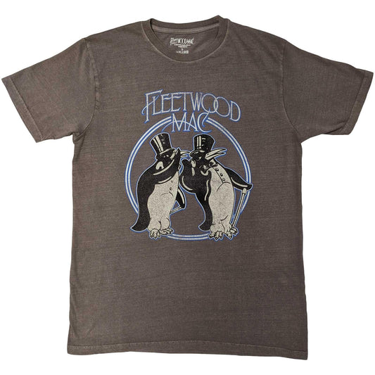 Grey - Front - Fleetwood Mac Unisex Adult Penguin T-Shirt