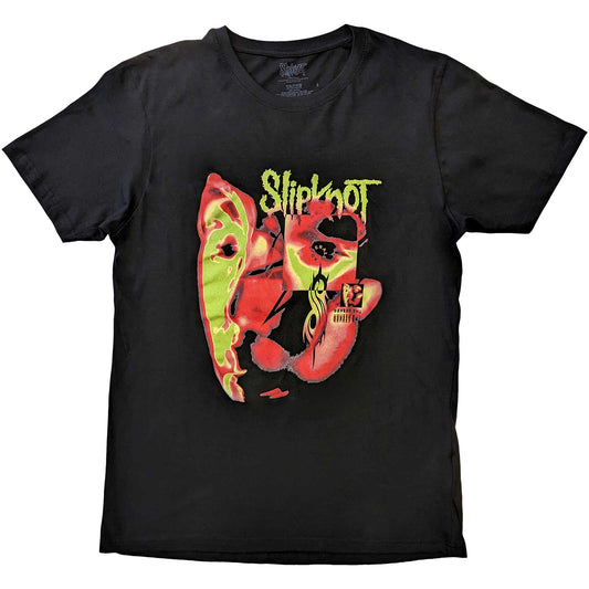 Black - Front - Slipknot Unisex Adult Alien Soft Touch T-Shirt
