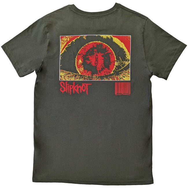 Green - Back - Slipknot Unisex Adult Zombie T-Shirt