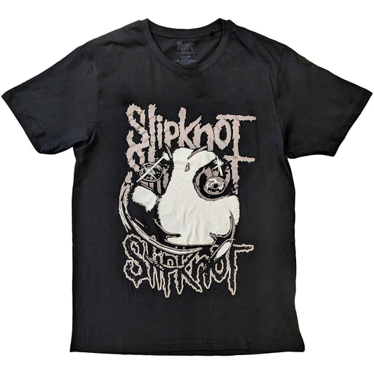 Black - Front - Slipknot Unisex Adult Maggot Back Print T-Shirt