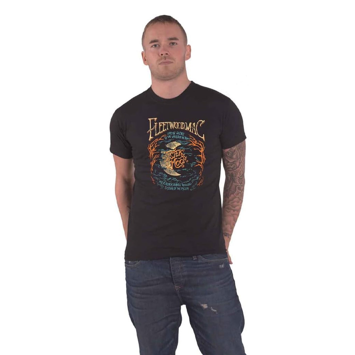 Black - Side - Fleetwood Mac Unisex Adult Sisters Of The Moon T-Shirt