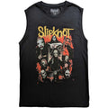 Black - Front - Slipknot Unisex Adult Come Play Dying Cotton Tank Top