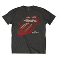 Charcoal Grey - Front - The Rolling Stones Unisex Adult Vintage Logo T-Shirt