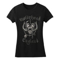 Black - Front - Motorhead Womens-Ladies England T-Shirt