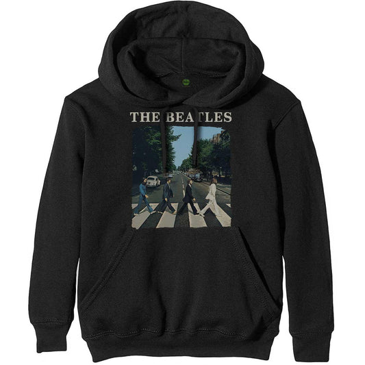 Black - Front - The Beatles Unisex Adult Abbey Road Pullover Hoodie