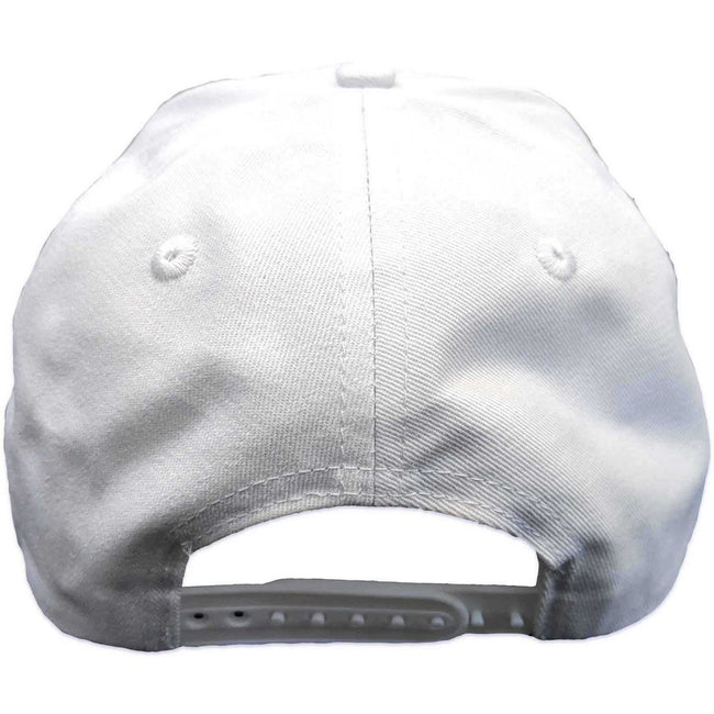 White - Back - Red Hot Chilli Peppers Unisex Adult Classic Asterisk Baseball Cap