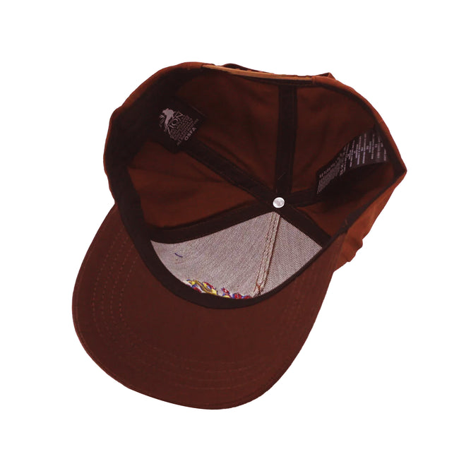 Brown-Yellow-Pink - Back - Willie Nelson Unisex Adult Emblem Baseball Cap