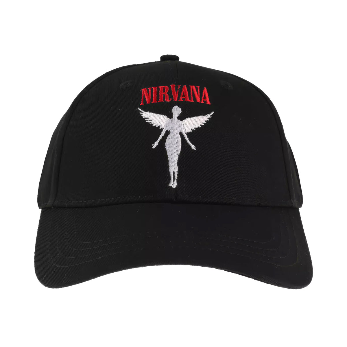 Black-Red-White - Back - Nirvana Unisex Adult Angelic Baseball Cap