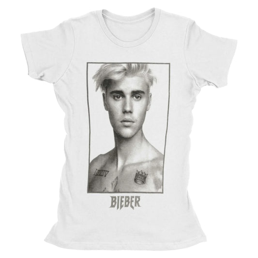 White - Front - Justin Bieber Womens-Ladies Sorry Cotton T-Shirt