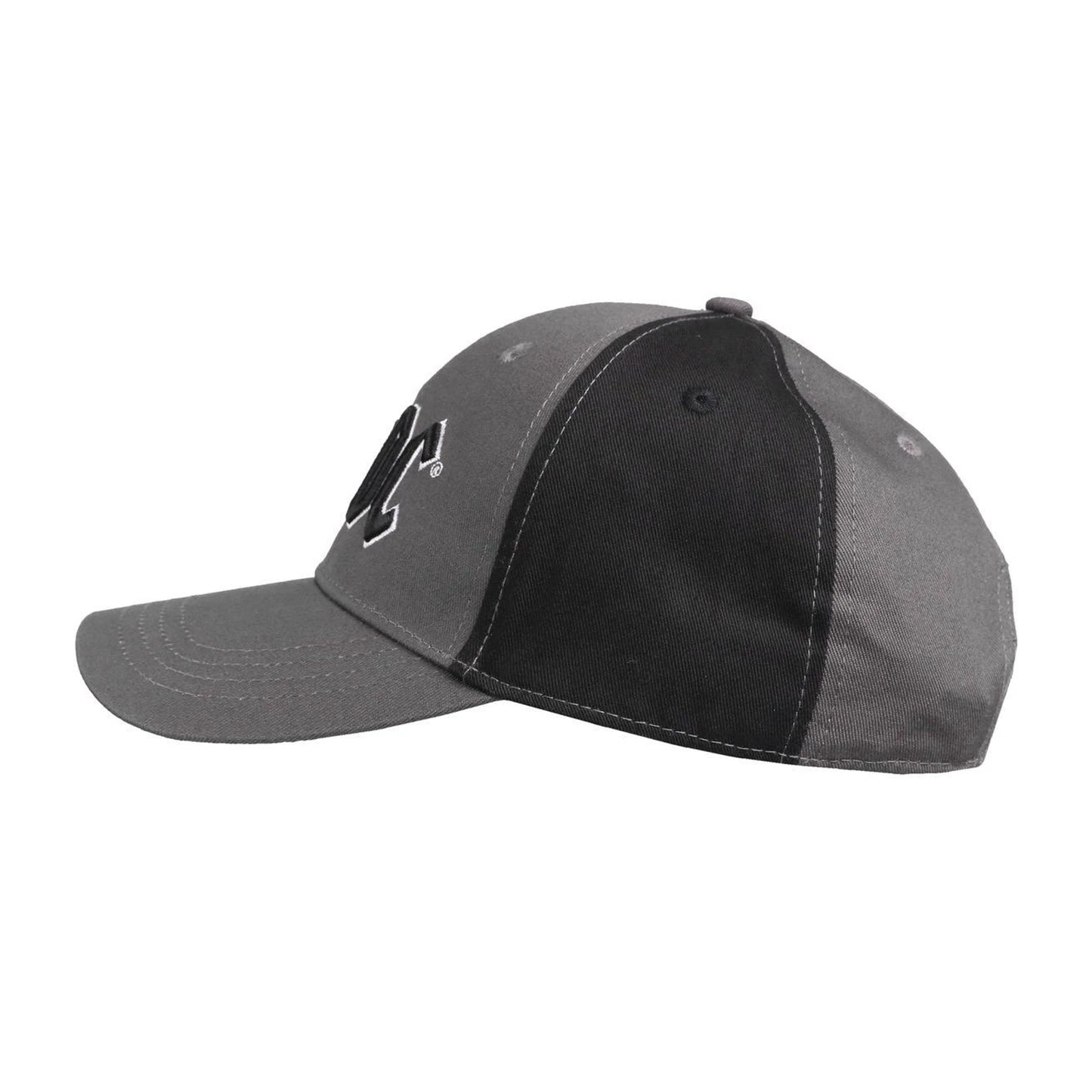 Charcoal Grey-Black - Lifestyle - AC-DC Unisex Adult Two Tone Logo Baseball Cap