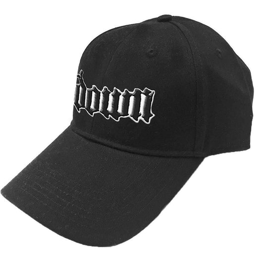 Black-White - Front - Down Unisex Adult Logo Baseball Cap