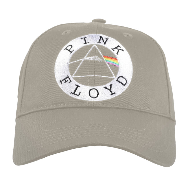 Sand-White - Front - Pink Floyd Unisex Adult Circle Logo Baseball Cap