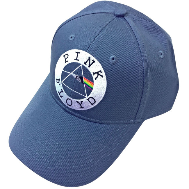 Denim Blue-White - Side - Pink Floyd Unisex Adult Circle Logo Baseball Cap