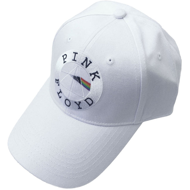 White - Side - Pink Floyd Unisex Adult Circle Logo Baseball Cap
