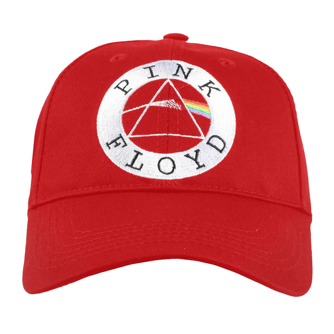 Red-White - Front - Pink Floyd Unisex Adult Circle Logo Baseball Cap