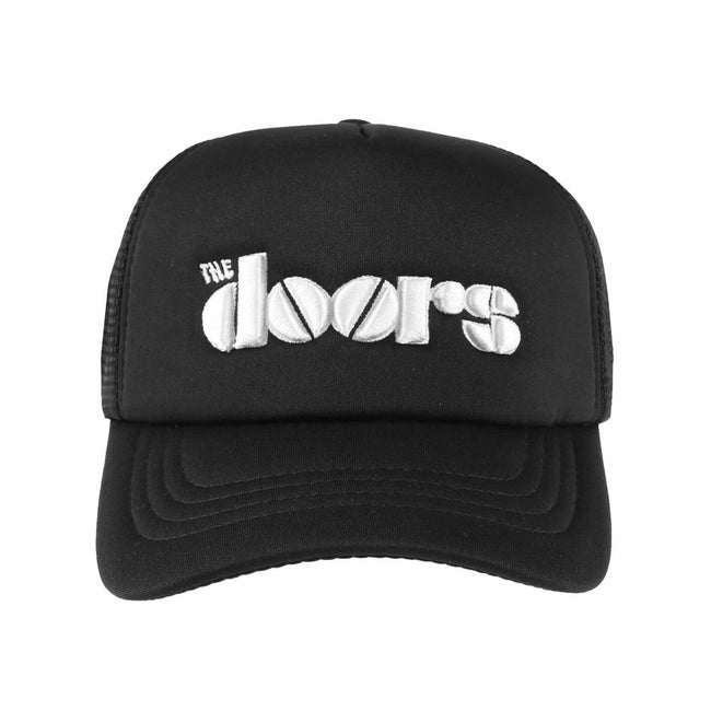 Black - Back - The Doors Unisex Adult Logo Mesh Back Baseball Cap